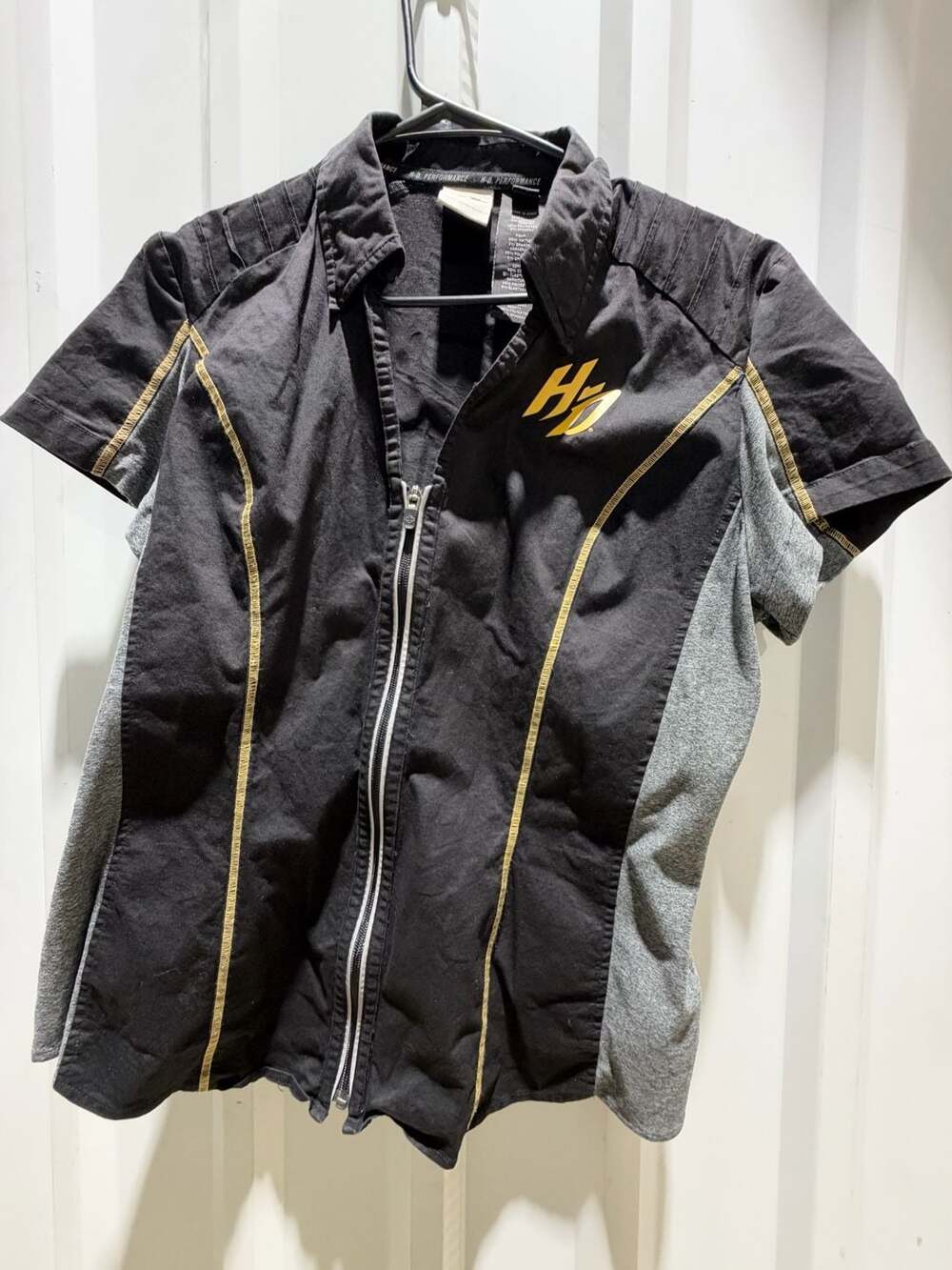 Harley Davidson Performance Zip up Shirt Size XL